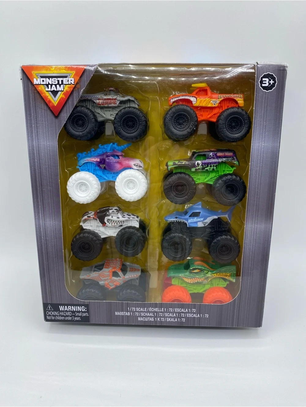Monster Jam 2025 Spin Master 1:72 Mini Truck 8-Pack Diecast New/Sealed